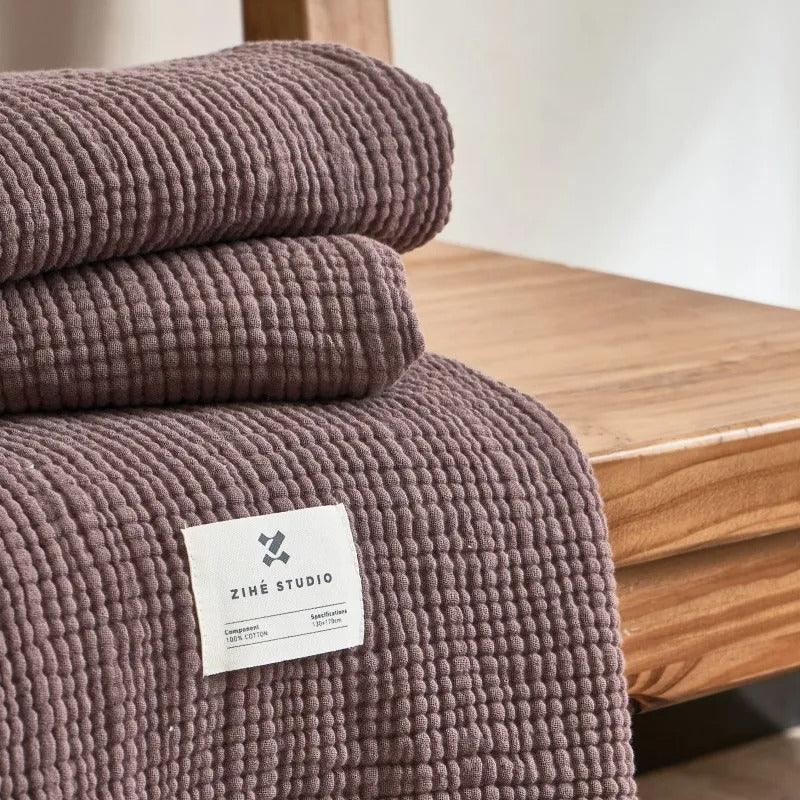 Bosco Tassel Cotton Blanket-Welvere