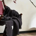 Bosco Tassel Cotton Blanket-Welvere