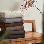 Bosco Tassel Cotton Blanket-Welvere