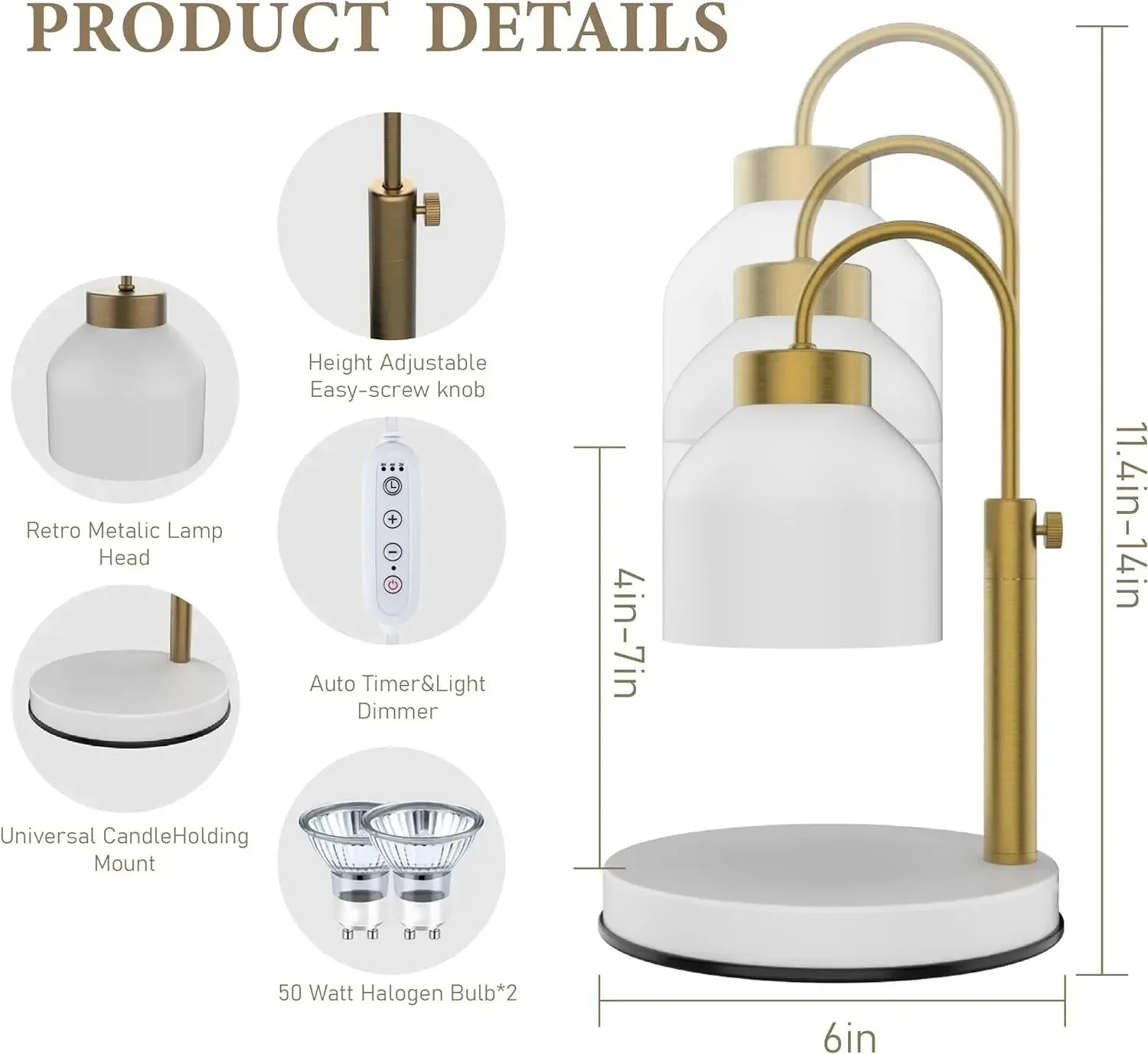 Brooklyn Candle Warmer Lamp-Welvere