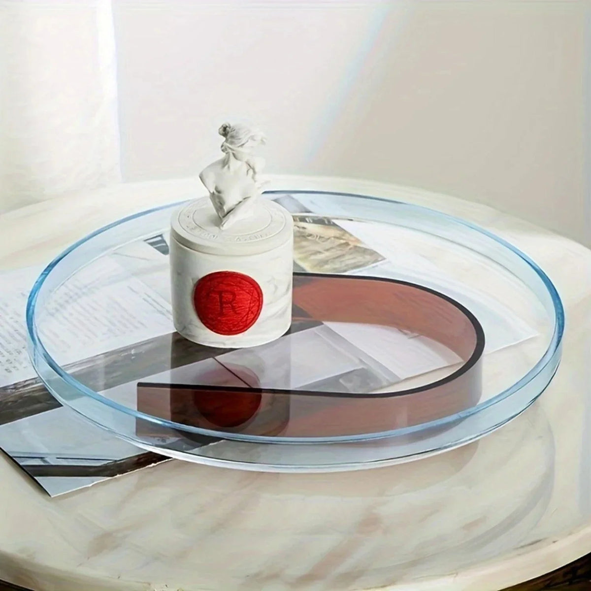 Bruno Double-Layer Decorative Tray-Welvere