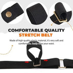 Buckle-Free Elastic Waist Belt, 3 cm × 102 cm, Adjustable