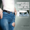 Buckle-Free Elastic Waist Belt, 3 cm × 102 cm, Adjustable