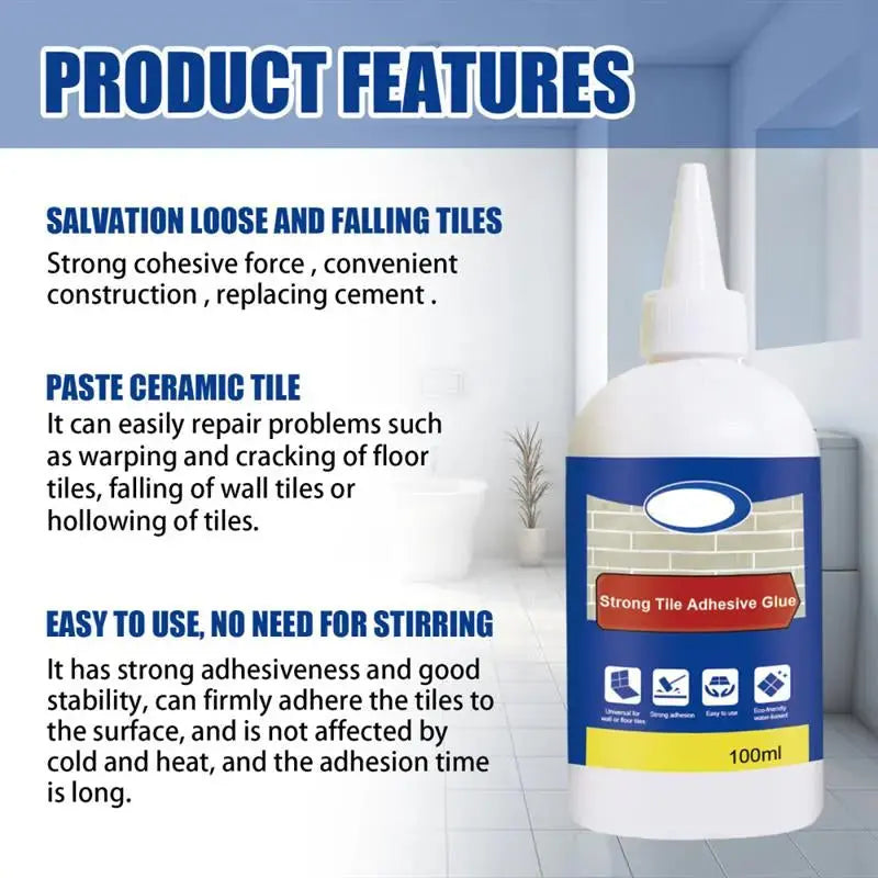 Professional Tile Adhesive for Indoor & Outdoor - Waterproof, 100ml, view 7