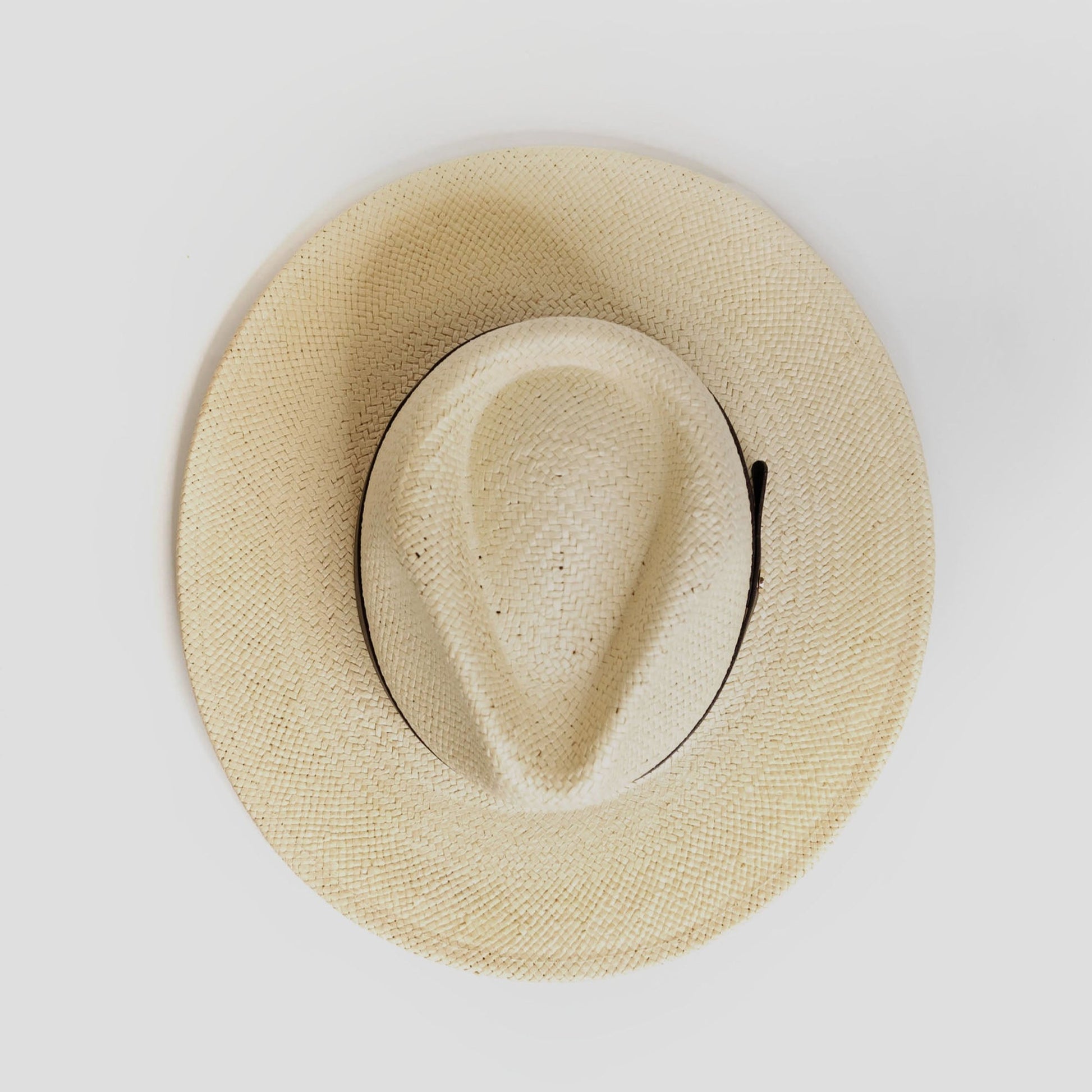 Straw Fedora Hat for Men and Women - Coffee, Modern Minimalist Style, view 4