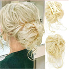 Curly Hair Bun Clip-in Hair Piece - Synthetic Hair, Natural Look, Volume, view 17