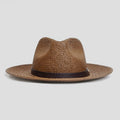 Straw Fedora Hat for Men and Women - Coffee, Modern Minimalist Style, view 7