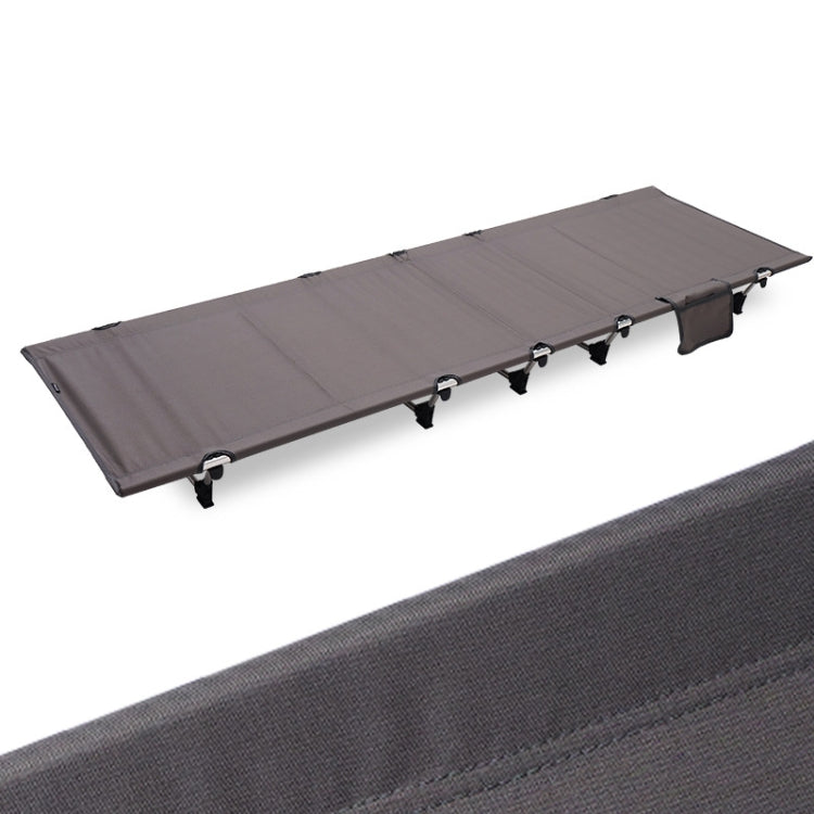 Outdoor Lightweight Folding Camping Bed - 7075 Aluminium, 150 kg Capacity, Grey, view 2