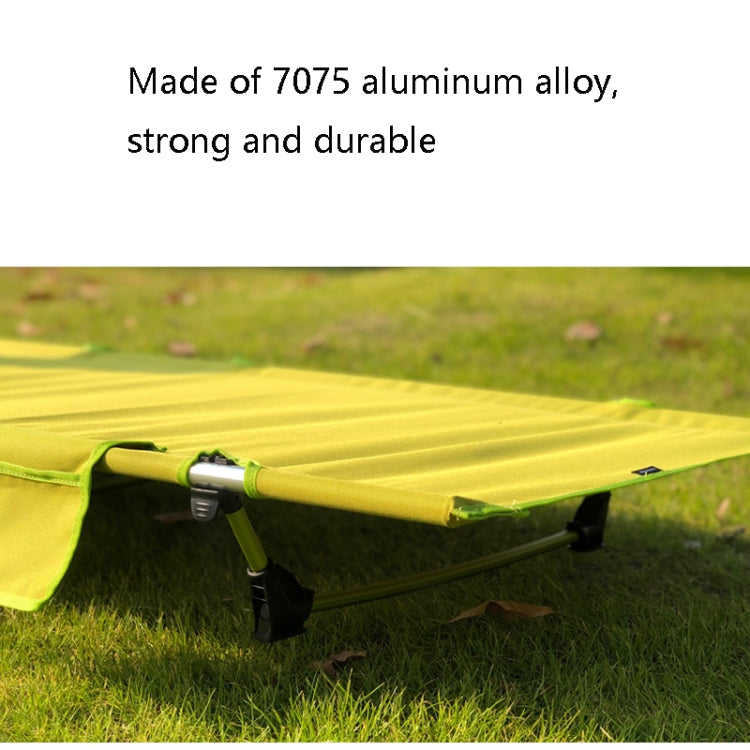 Outdoor Lightweight Folding Camping Bed - 7075 Aluminium, 150 kg Capacity, Grey, view 3
