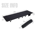 Outdoor Lightweight Folding Camping Bed - 7075 Aluminium, 150 kg Capacity, Grey, view 7