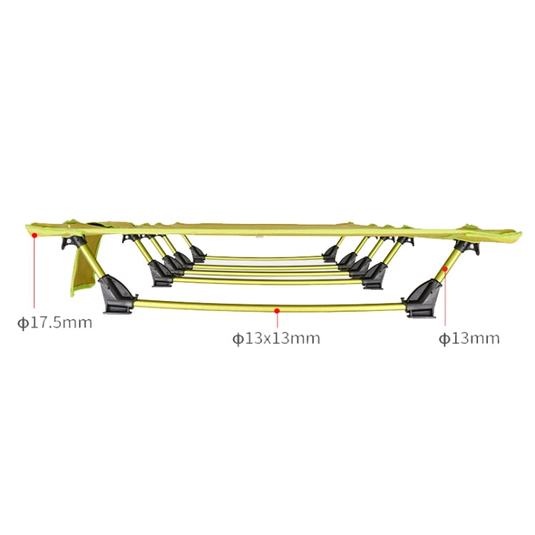 Outdoor Lightweight Folding Camping Bed - 7075 Aluminium, 150 kg Capacity, Grey, view 8