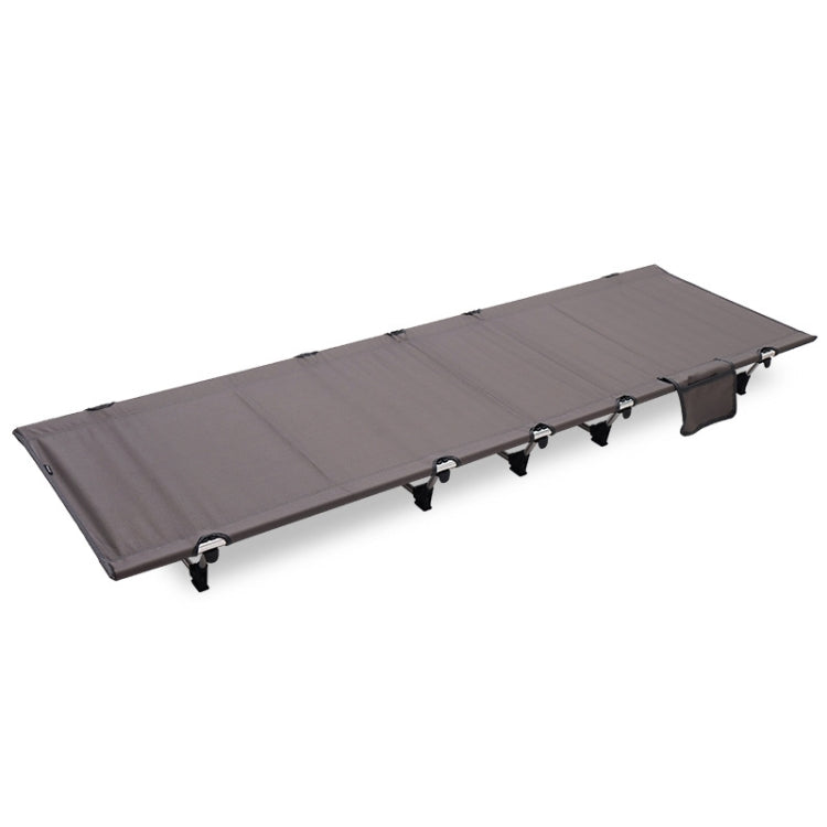 Outdoor Lightweight Folding Camping Bed - 7075 Aluminium, 150 kg Capacity, Grey