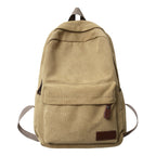 Canvas School Backpack with Padded Adjustable Straps