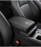 Car Armrest Cushion - High-Grade Leather, Memory Foam, 400 g