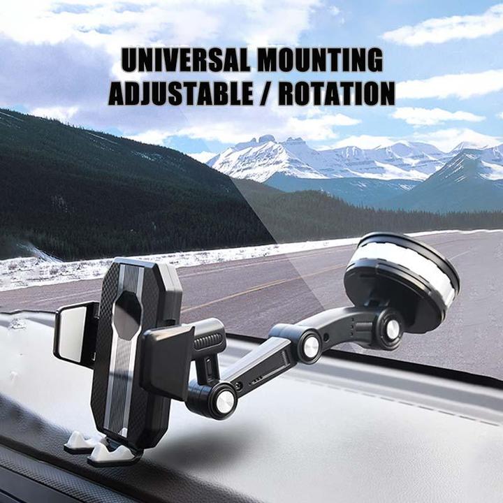 Phone Mount for Car Center Console - Super Adsorption, PC+ABS+Metal, Black, view 10
