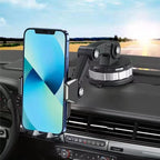 Phone Mount for Car Center Console - Super Adsorption, PC+ABS+Metal, Black, view 2
