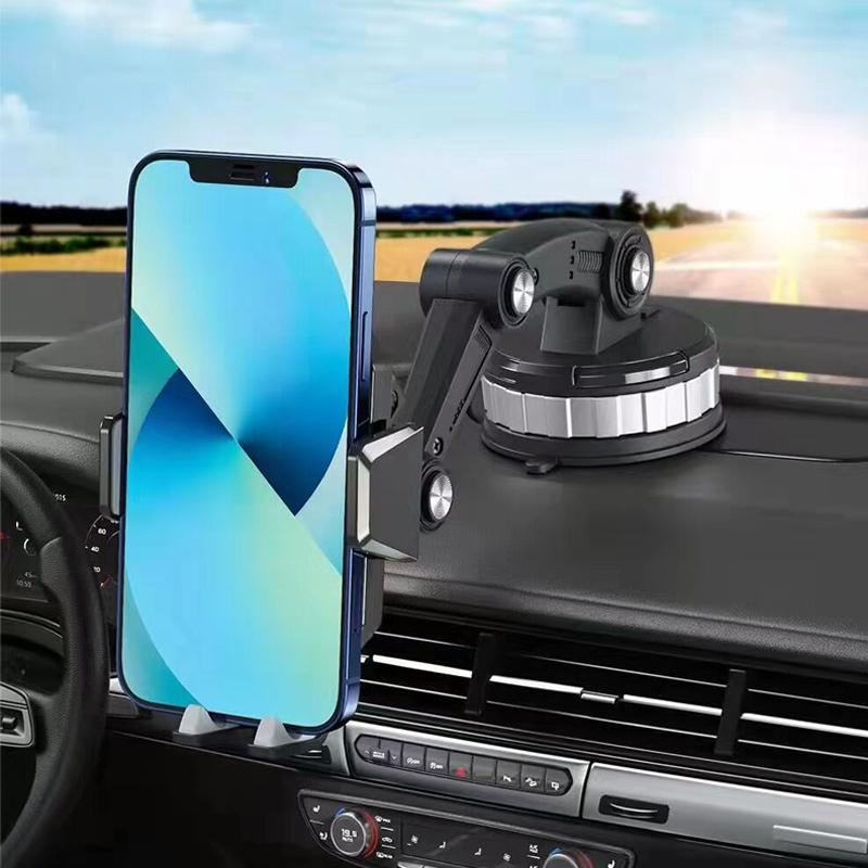 Phone Mount for Car Center Console - Super Adsorption, PC+ABS+Metal, Black, view 2