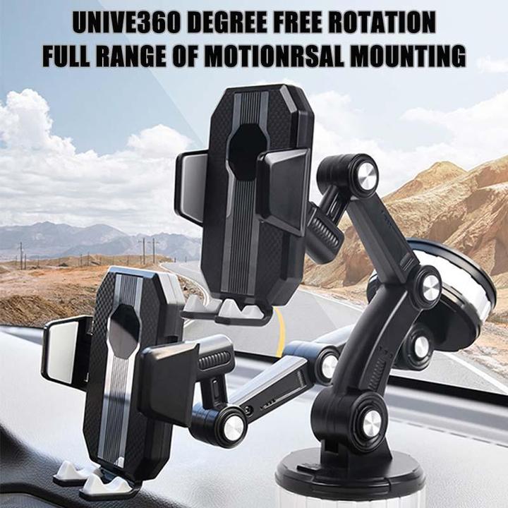 Phone Mount for Car Center Console - Super Adsorption, PC+ABS+Metal, Black, view 4