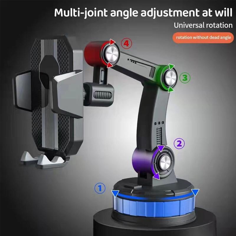 Phone Mount for Car Center Console - Super Adsorption, PC+ABS+Metal, Black, view 5