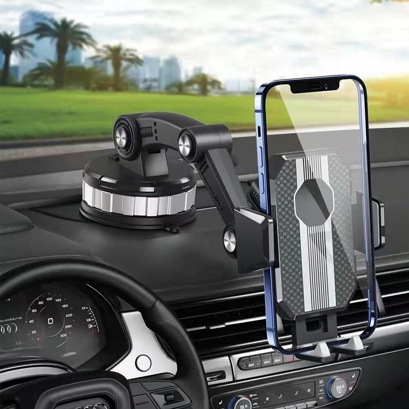 Phone Mount for Car Center Console - Super Adsorption, PC+ABS+Metal, Black, view 6