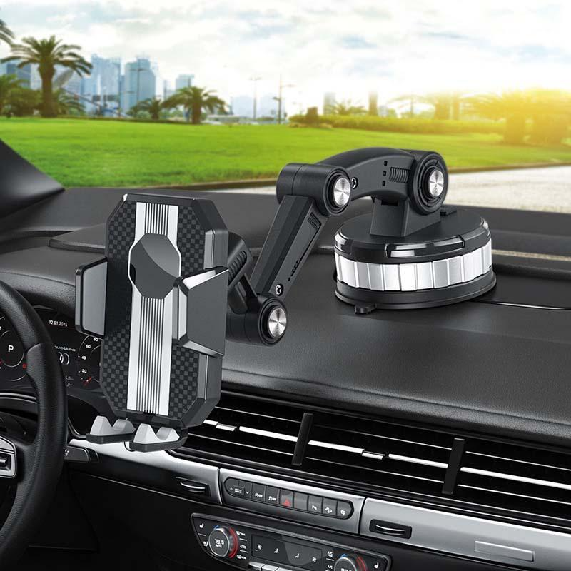 Phone Mount for Car Center Console - Super Adsorption, PC+ABS+Metal, Black, view 9