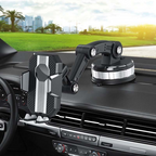 Phone Mount for Car Center Console - Super Adsorption, PC+ABS+Metal, Black, view 9