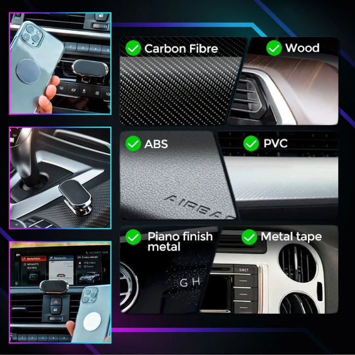 Magnetic Car Phone Holder - Alloy, Fits 20-60mm Wide Devices, view 11