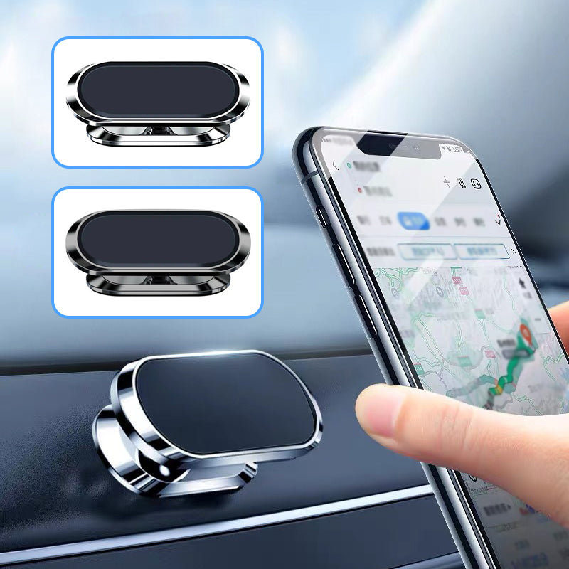 Magnetic Car Phone Holder - Alloy, Silicone, Minimalist Design, view 10