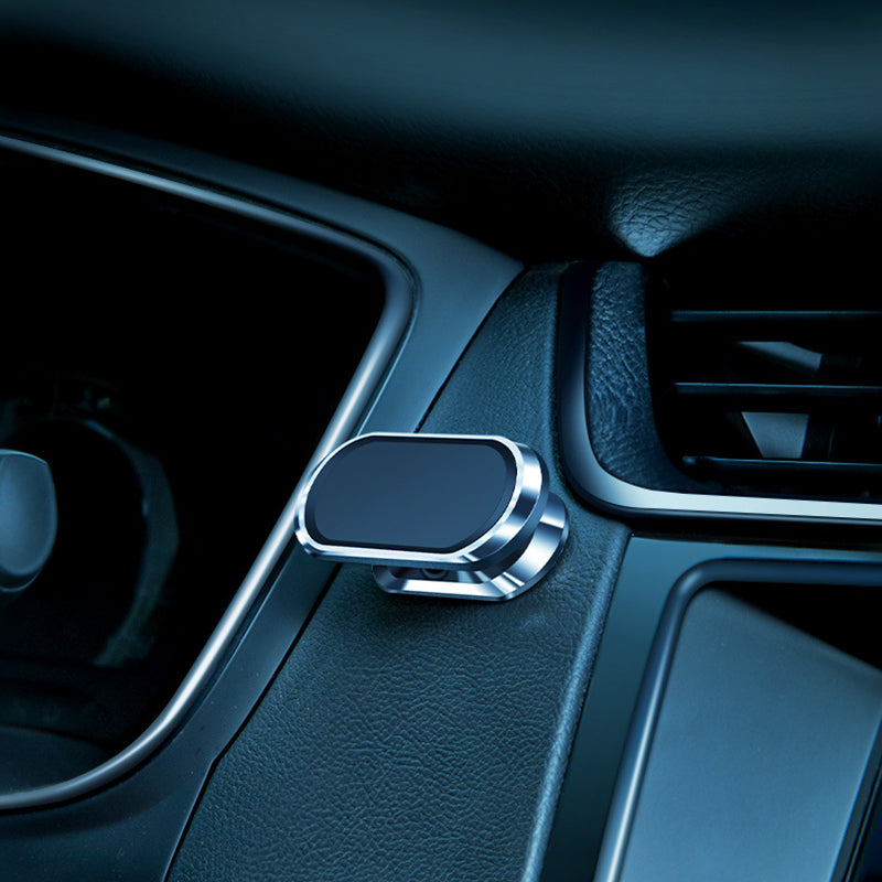 Magnetic Car Phone Holder - Alloy, Silicone, Minimalist Design, view 13