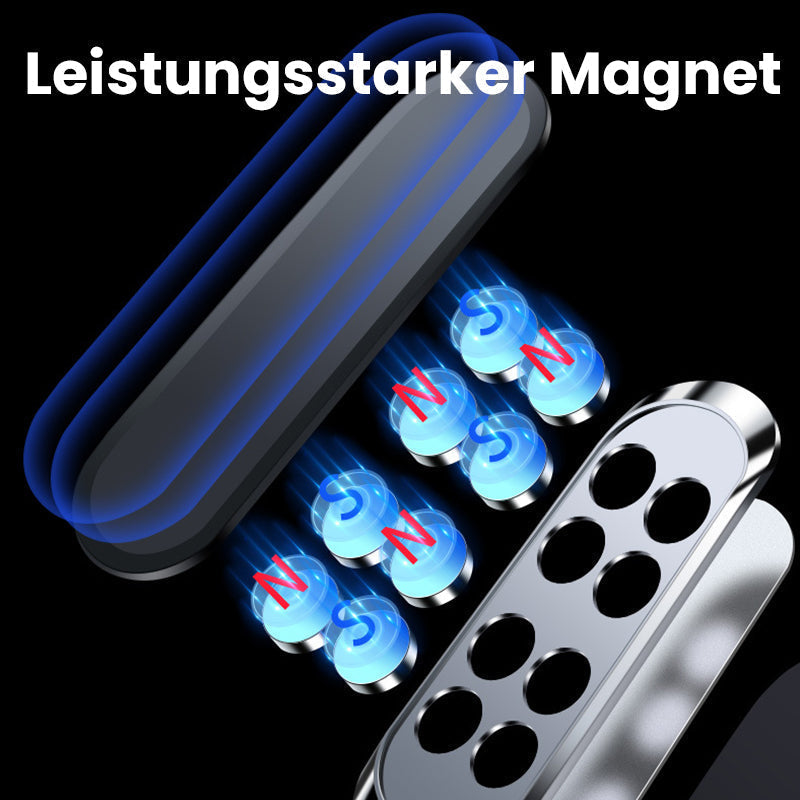 Magnetic Car Phone Holder - Alloy, Silicone, Minimalist Design, view 14