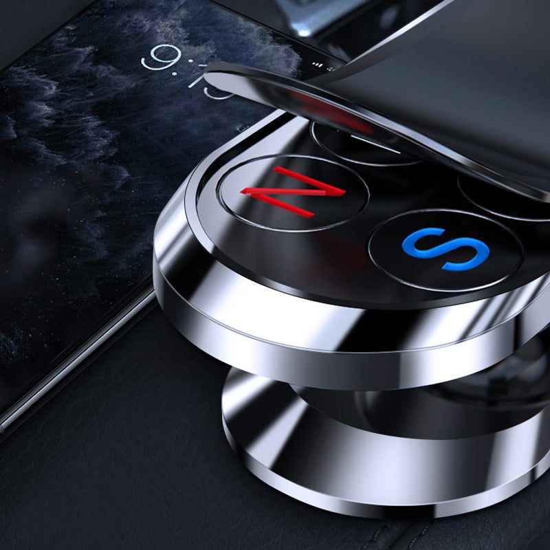 Magnetic Car Phone Holder - Alloy, Silicone, Minimalist Design, view 4