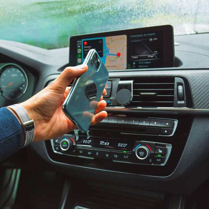 Magnetic Car Air Vent Phone Holder - Aluminium Alloy, Universal Fit, view 2