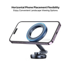 Magnetic Car Phone Holder with Adjustable Stand for iPhone - Zinc Alloy, view 10