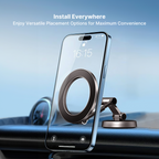Magnetic Car Phone Holder with Adjustable Stand for iPhone - Zinc Alloy, view 3