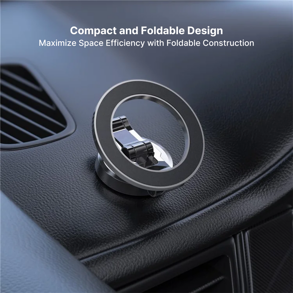 Magnetic Car Phone Holder with Adjustable Stand for iPhone - Zinc Alloy, view 5