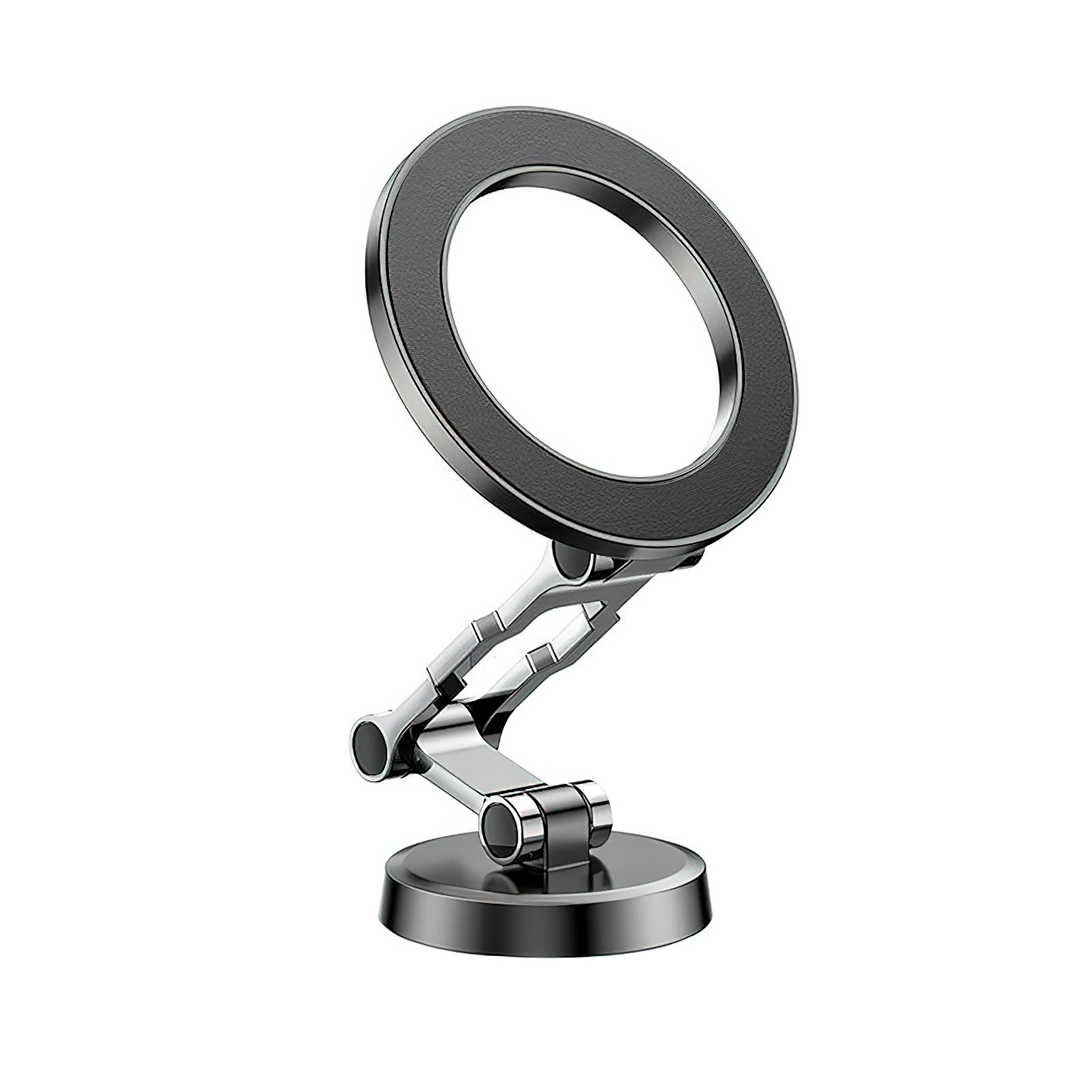 Magnetic Car Phone Holder with Adjustable Stand for iPhone - Zinc Alloy
