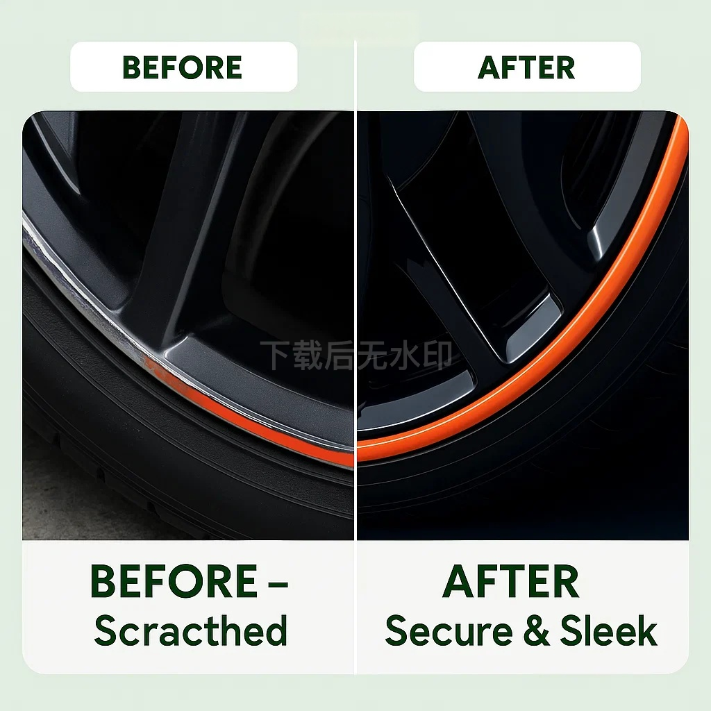 Wheel Rim Protector for Alloy Wheels - High-Quality Rubber, 8m Length, view 16