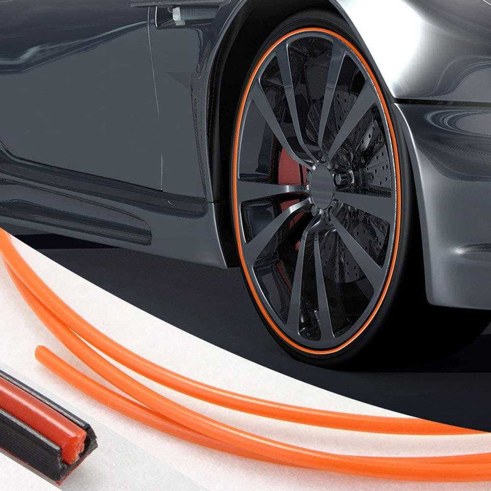 Wheel Rim Protector for Alloy Wheels - High-Quality Rubber, 8m Length