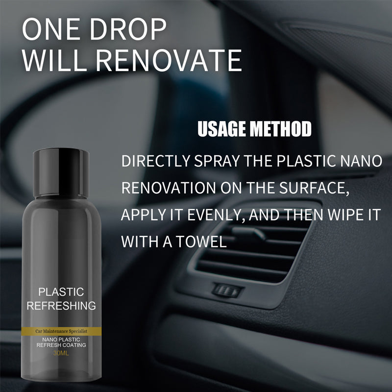 Auto Plastic Coating Restoration Agent for Cars - 50ml, Streak-Free Formula, view 4
