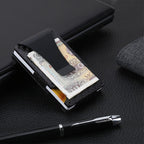 Carbon Fibre Wallet with 304 Stainless Steel Money Clip, 96 × 65 × 13 mm