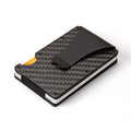 Carbon Fibre Wallet with 304 Stainless Steel Money Clip, 96 × 65 × 13 mm