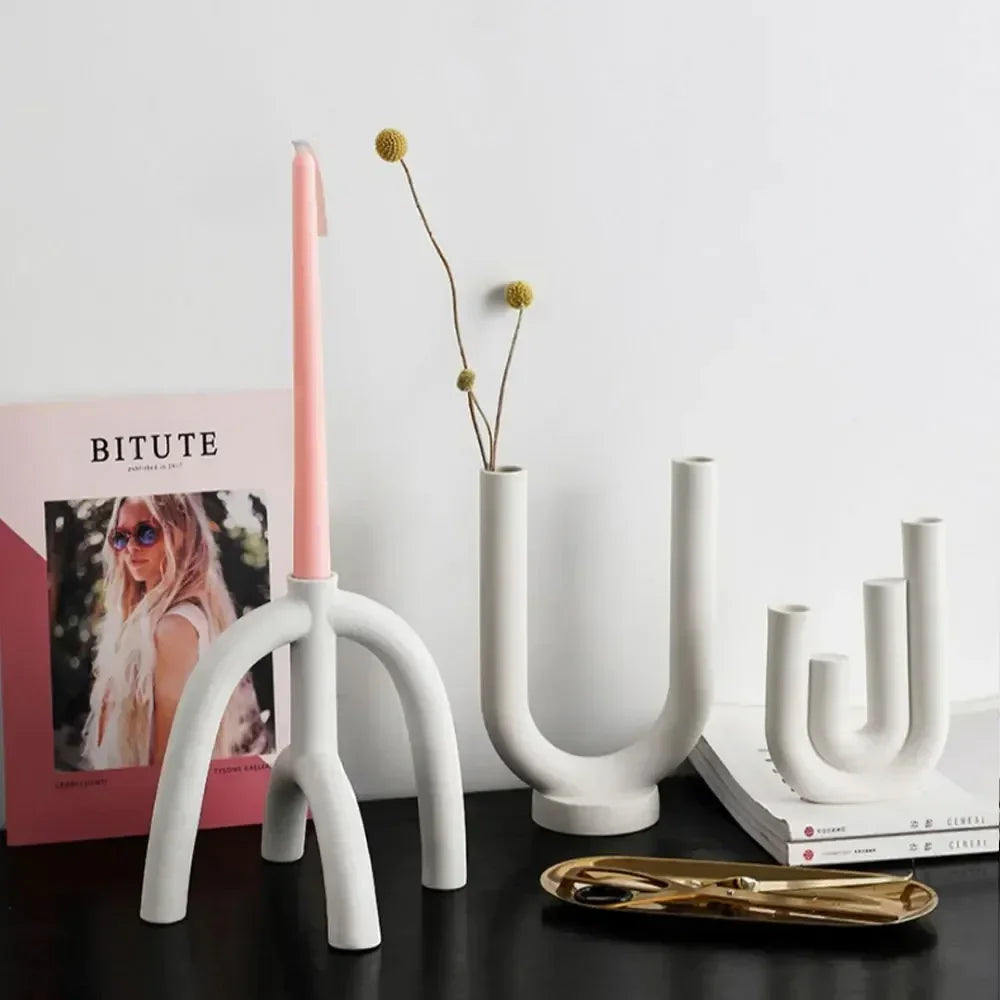 Carmel Candle Holder & Vase-Welvere