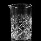 Carved Clear Glass Cocktail Mixing Glass, 18 cm