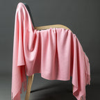 Cashmere-Blend Throw Blanket with Fringe