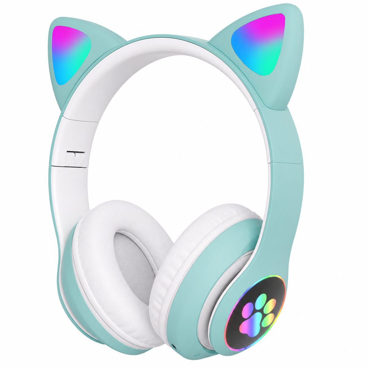Cat Ear Gaming Headset with 7 LED Modes, USB and 3.5mm Jack