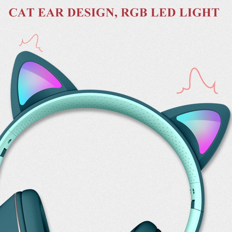 Cat Ear Gaming Headset with 7 LED Modes, USB and 3.5mm Jack