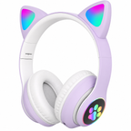 Cat Ear Gaming Headset with 7 LED Modes, USB and 3.5mm Jack