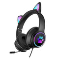 Cat Ear Gaming Headset with 7 LED Modes, USB and 3.5mm Jack