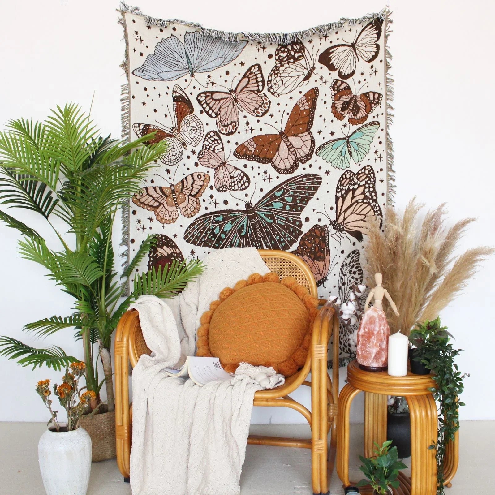 Celo Rosio Woven Throw Blanket-Welvere