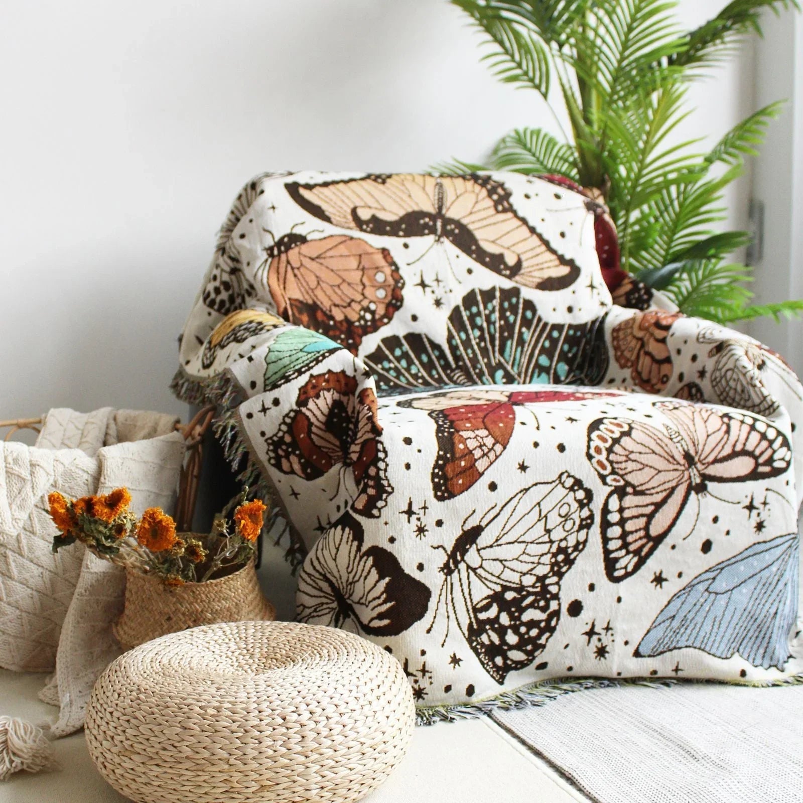 Celo Rosio Woven Throw Blanket-Welvere